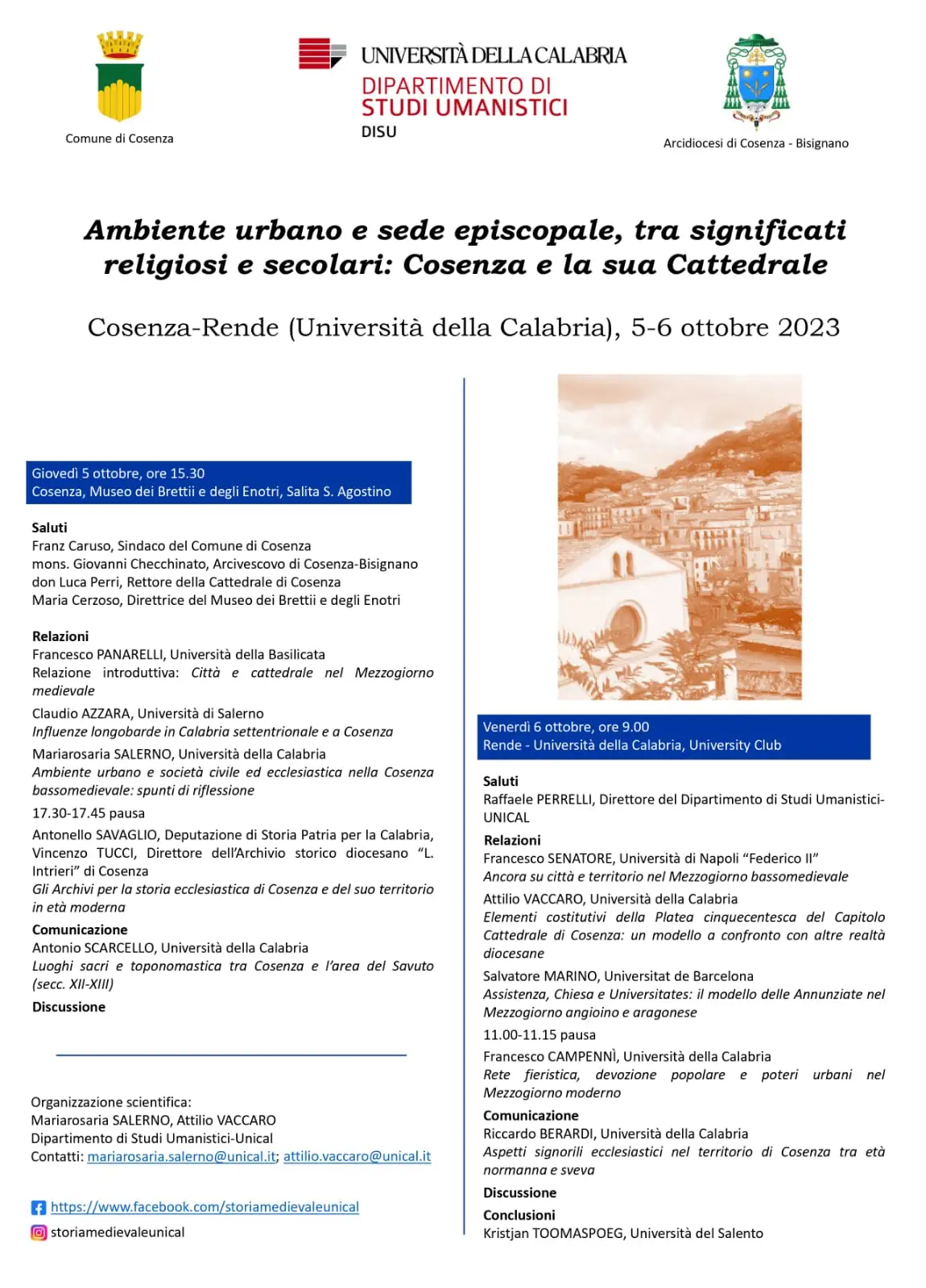 Locandina convegno 5/6 ottobre 2023 Locandina convegno 5/6 ottobre 2023
