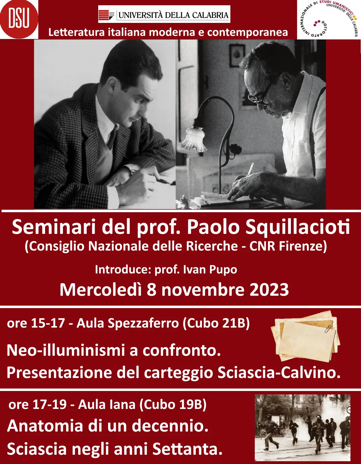 Locandina seminari Squillaccioti