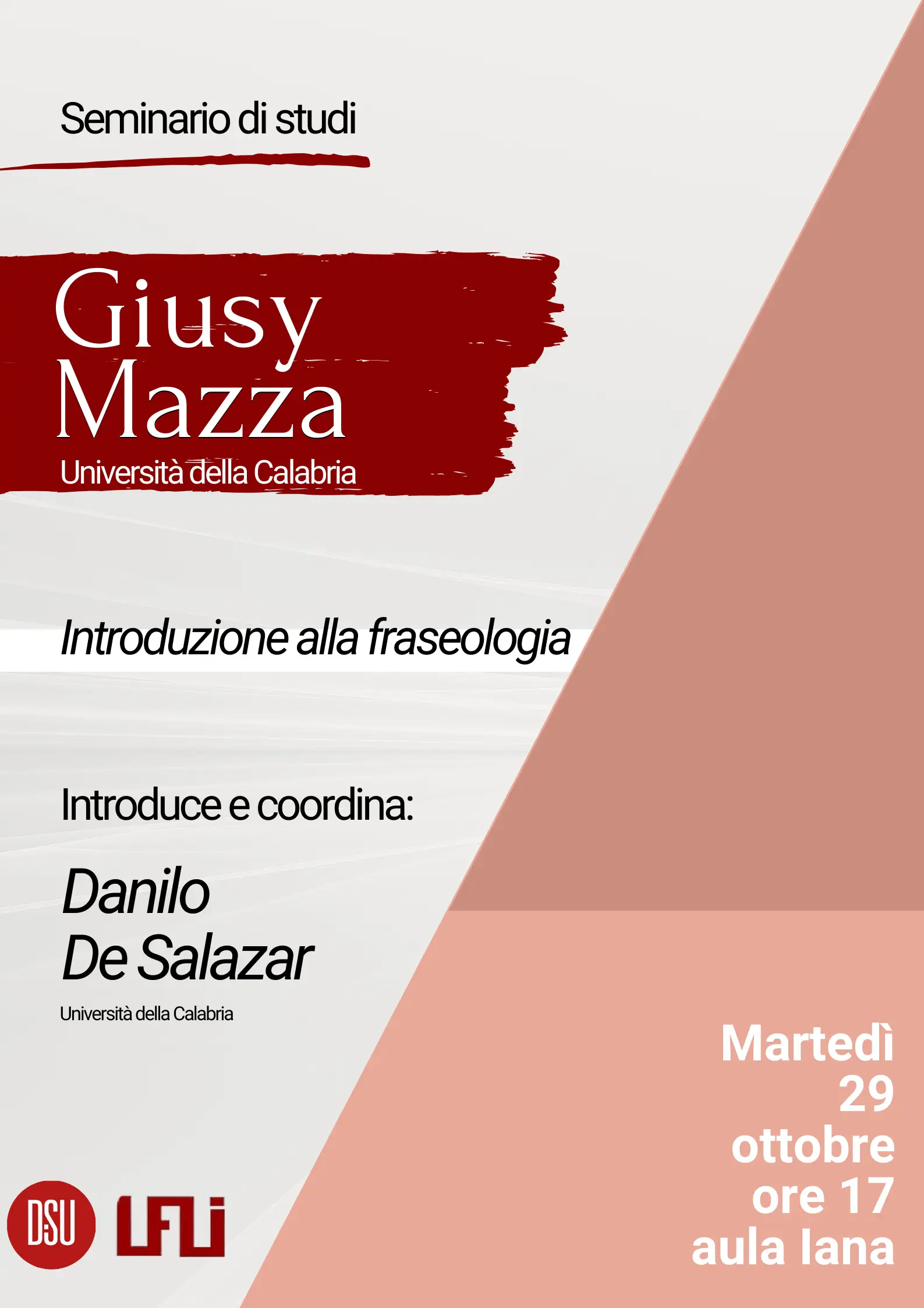 Seminari di studio. Giusy Mazza