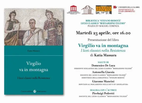 Presentazione del libro Virgilio va in montagna. I licei classici nella Resistenza di Katia Massara