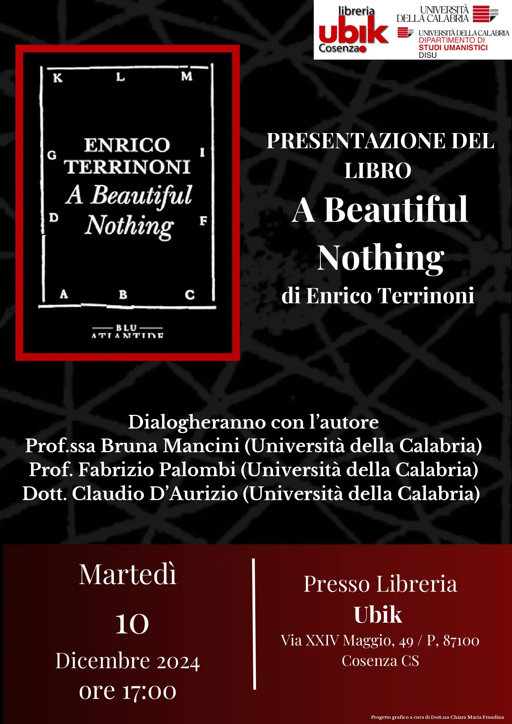 PRESENTAZIONE DEL LIBRO A Beautiful Nothing di Enrico Terrinoni