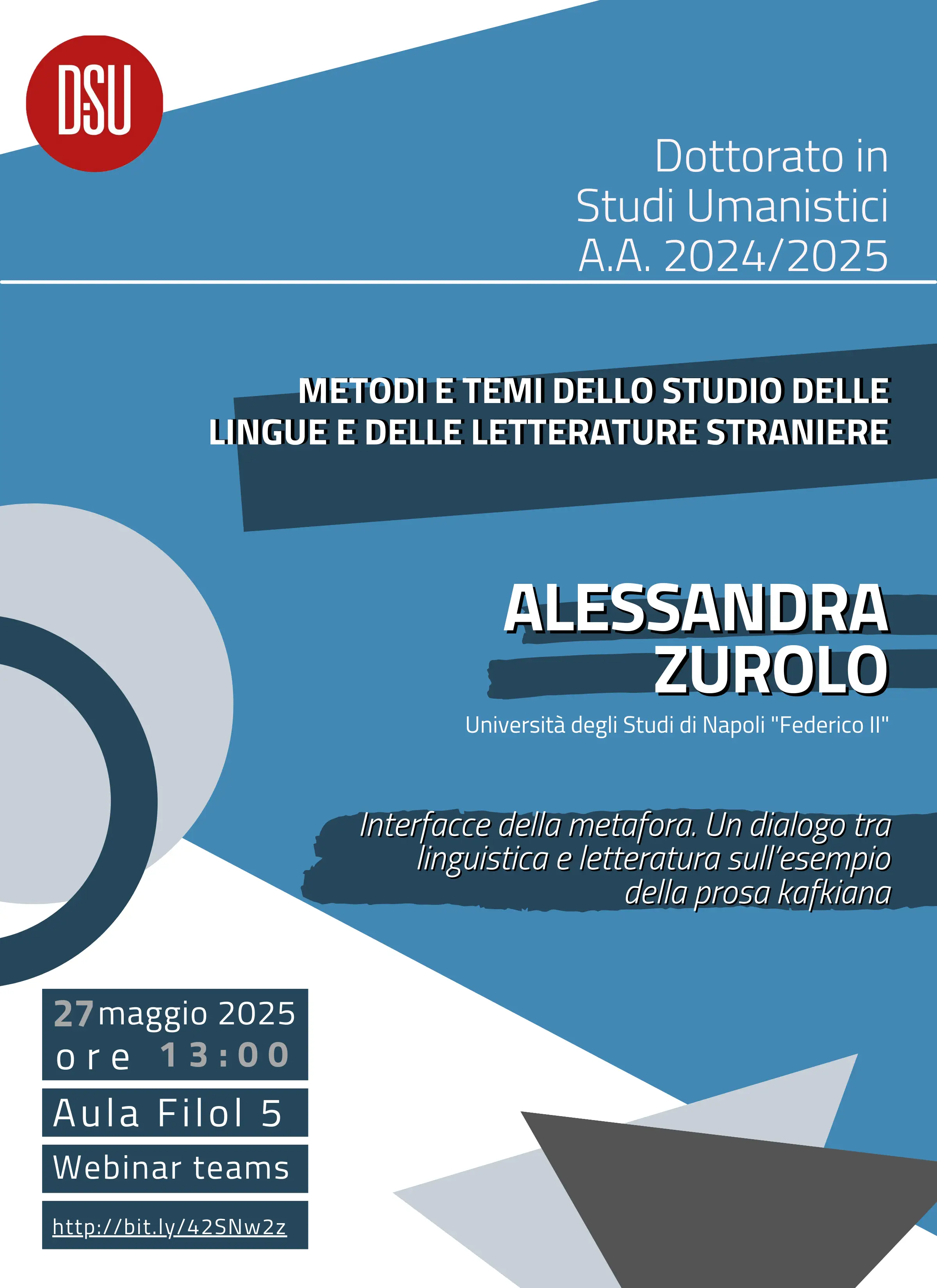 Interfacce della metafora. Un dialogo tra linguistica e letteratura sull’esempio
della prosa kafkiana