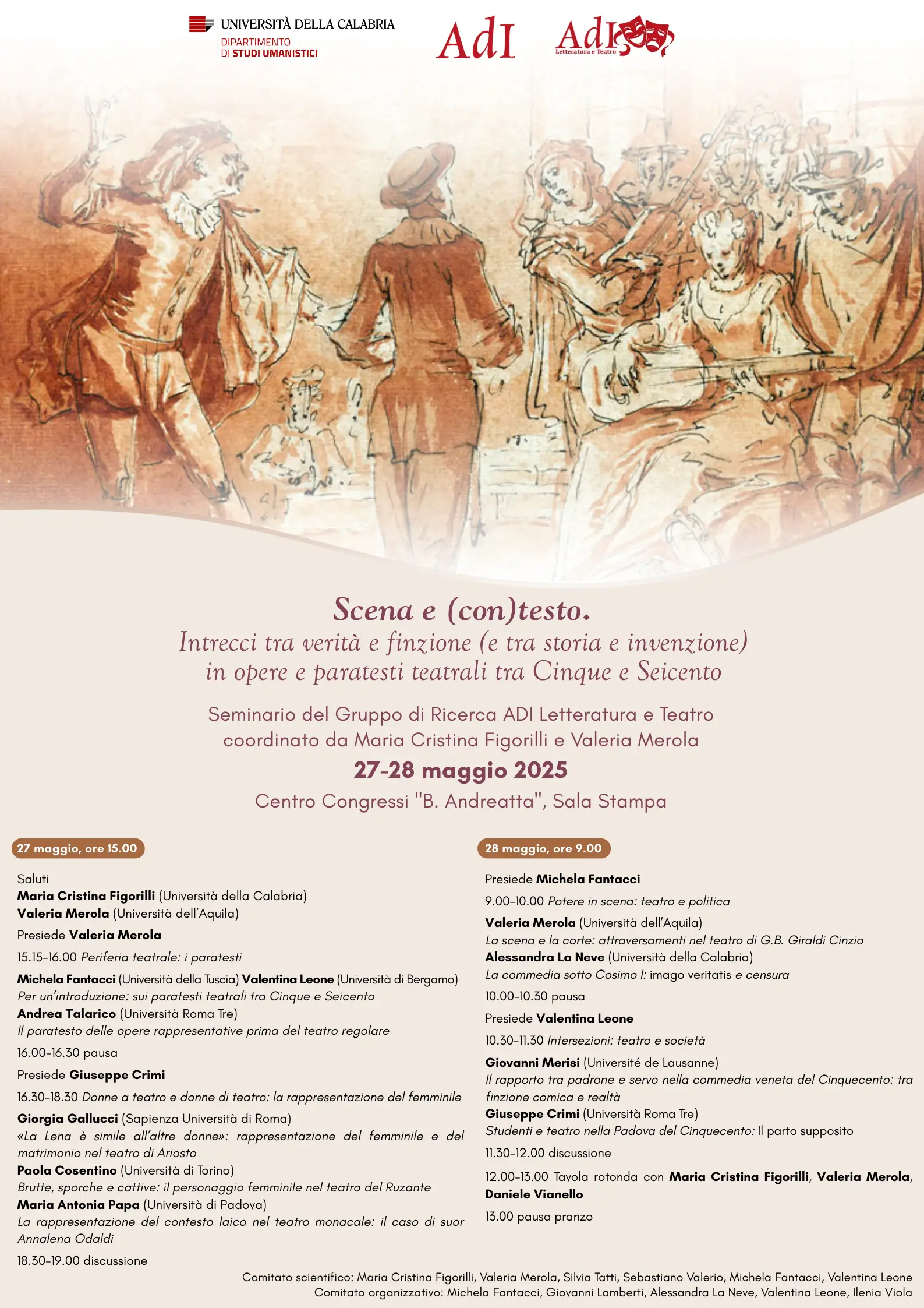 Scena e (con)testo.
Intrecci tra verità e finzione (e tra storia e invenzione)
in opere e paratesti teatrali tra Cinque e Seicento